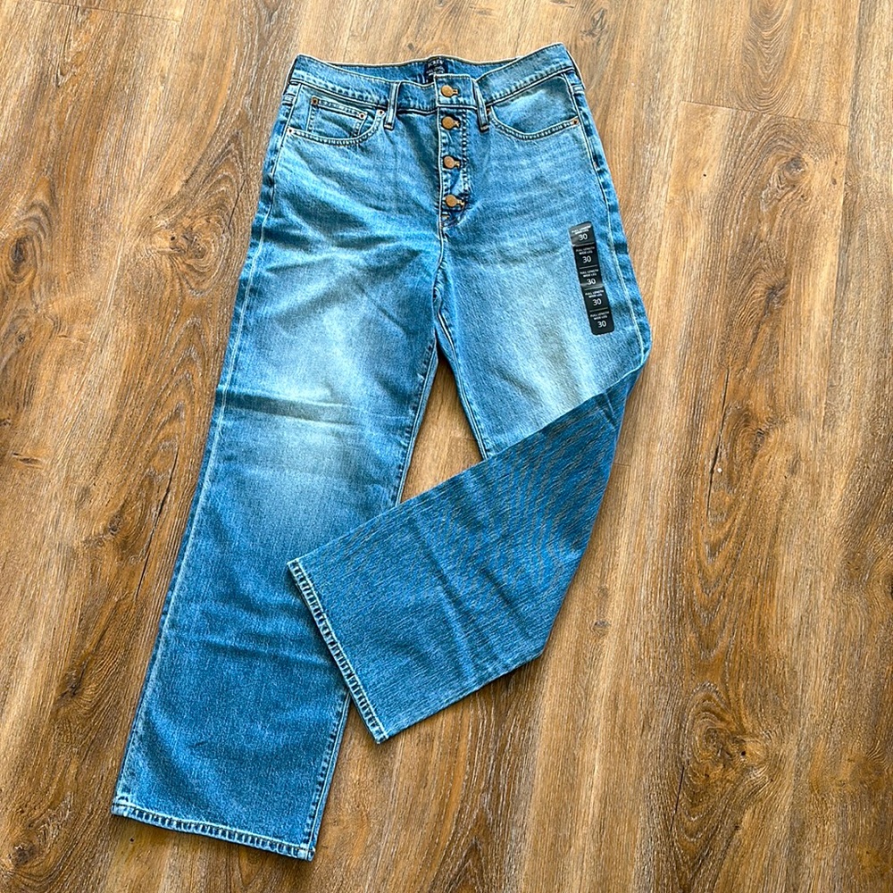 NWT J Crew Wide Leg Jeans | Size 30